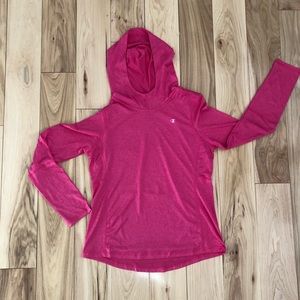 Champion Powertrain Hooded Long Sleeve Tech Shirt